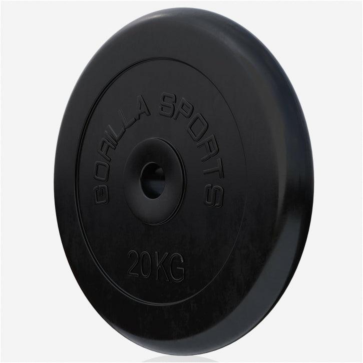 Disco de Pesas de Goma 1 - 25 kg - Gorilla Sports ES