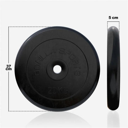 Disco de Pesas de Goma 1 - 25 kg - Gorilla Sports ES