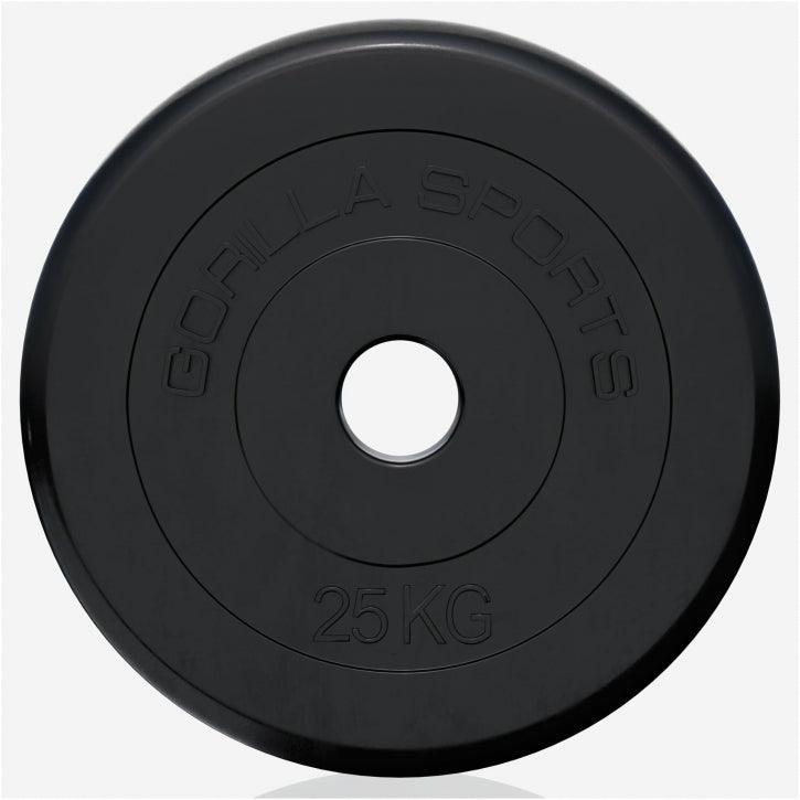 Disco de Pesas de Goma 1 - 25 kg - Gorilla Sports ES