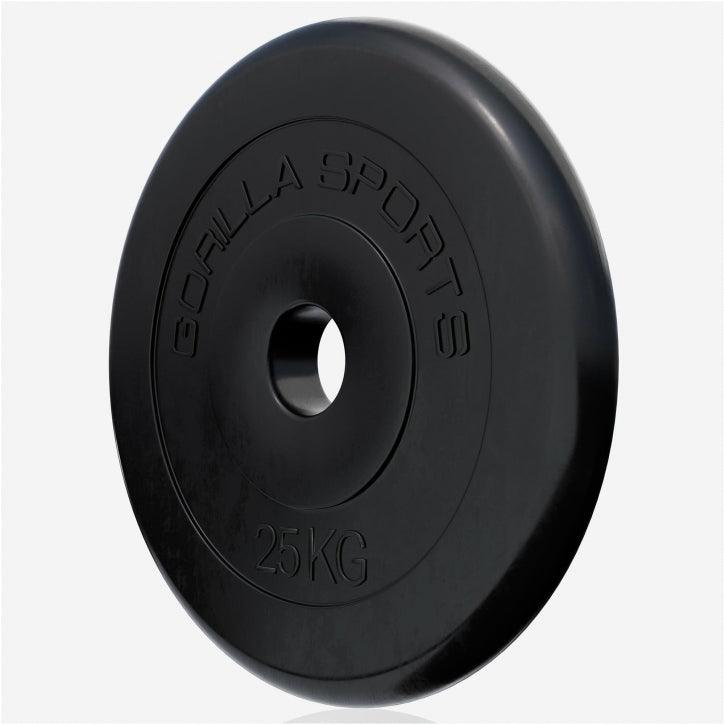 Disco de Pesas de Goma 1 - 25 kg - Gorilla Sports ES
