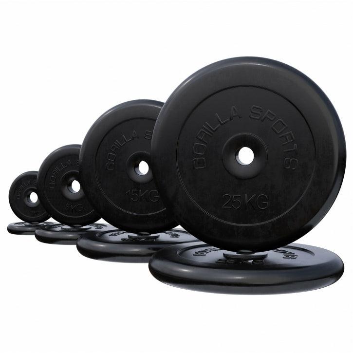 Disco de Pesas de Goma 1 - 25 kg - Gorilla Sports ES