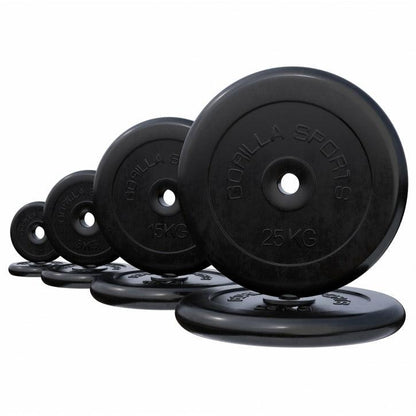Disco de Pesas de Goma 1 - 25 kg - Gorilla Sports ES
