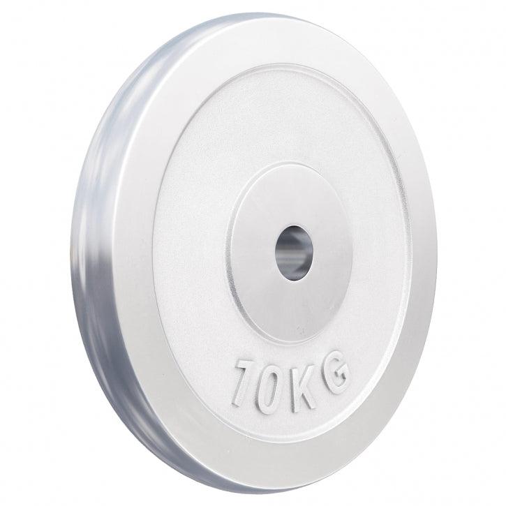 Disco de Pesas de Hierro Fundido Cromado 0,5 - 30 kg - Gorilla Sports ES