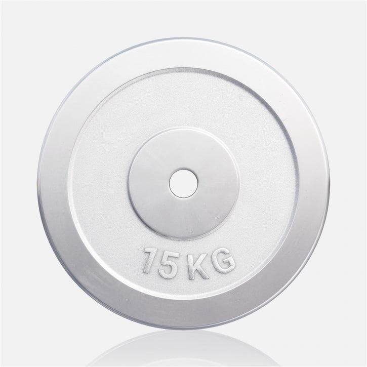 Disco de Pesas de Hierro Fundido Cromado 0,5 - 30 kg - Gorilla Sports ES