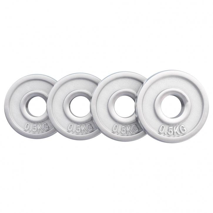 Disco de Pesas de Hierro Fundido Cromado 0,5 - 30 kg - Gorilla Sports ES