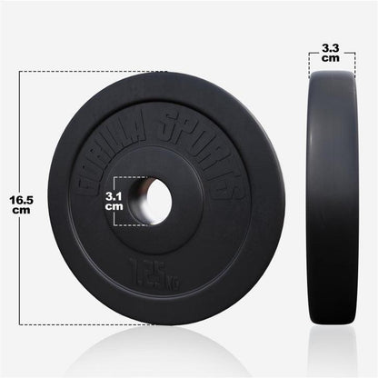 Disco de Pesas de Plástico 1,25 - 15 kg - Gorilla Sports ES
