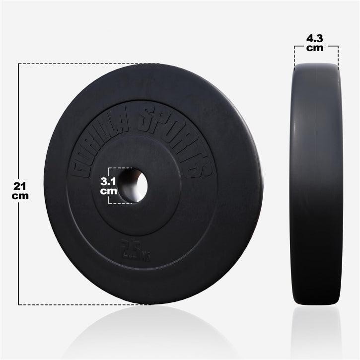 Disco de Pesas de Plástico 1,25 - 15 kg - Gorilla Sports ES