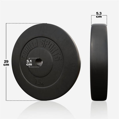 Disco de Pesas de Plástico 1,25 - 15 kg - Gorilla Sports ES
