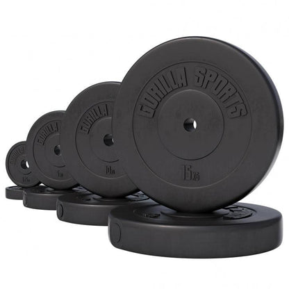 Disco de Pesas de Plástico 1,25 - 15 kg - Gorilla Sports ES