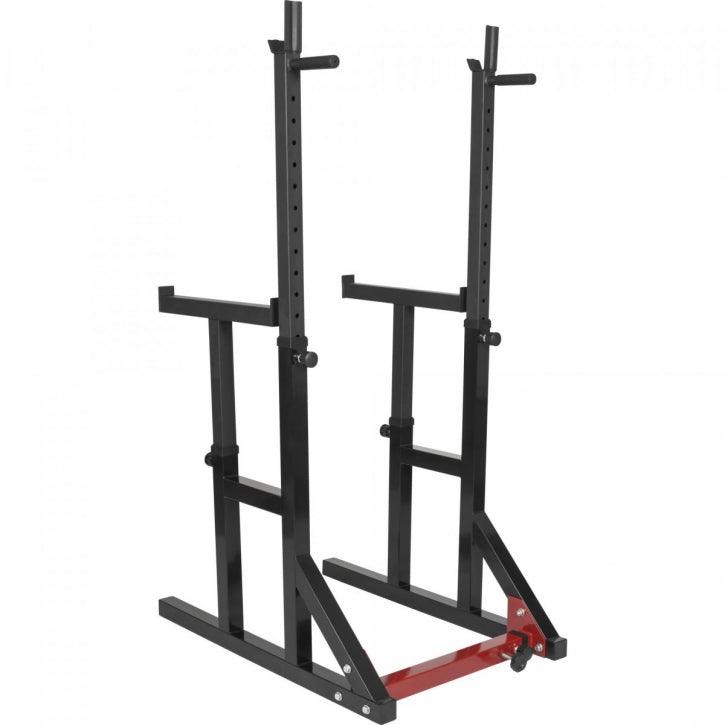 Soporte para Sentadillas + Set de Barra y Discos de Pesas de Pástico - Gorilla Sports ES