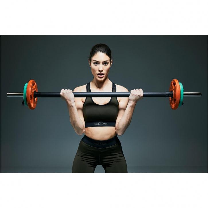 Disco de Pesas Olímpico de Goma con Triple Agarre 1,25 - 25 kg - Gorilla Sports ES