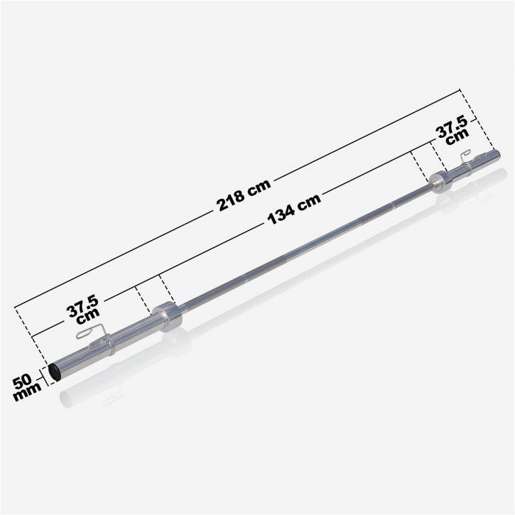 Barra de Pesas Olímpica 218 cm - Gorilla Sports ES