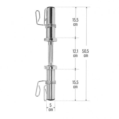 Barra de Mancuerna Olímpica 50 cm - Gorilla Sports ES
