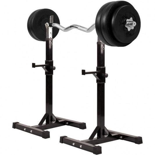 Soporte para Barra y Set de Curl Z con Discos de Pesas de Plástico - Gorilla Sports ES