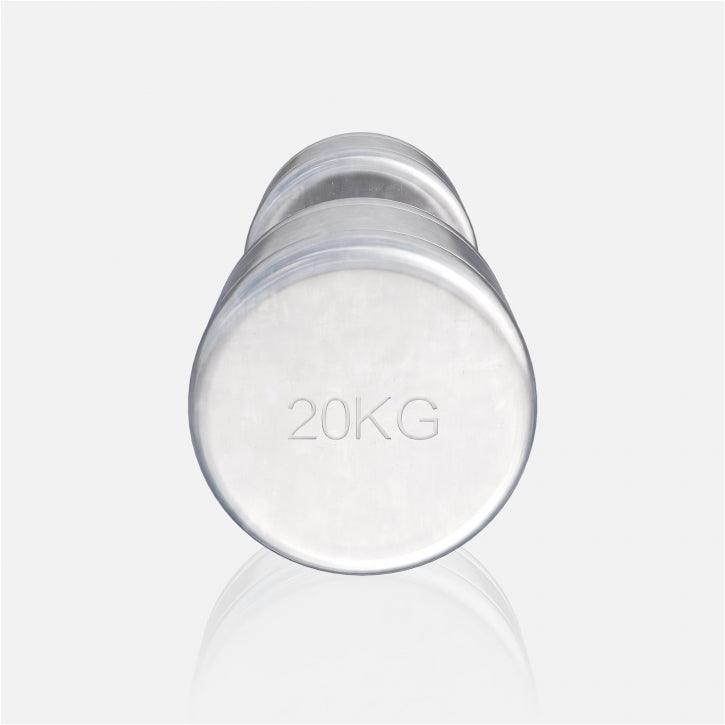 Mancuerna fija de Acero Cromado 1 - 20 kg - Gorilla Sports ES