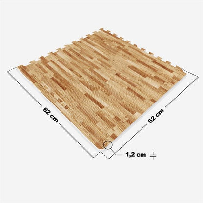 Protector de Suelo - 6 baldosas + 12 bordes - Gorilla Sports ES
