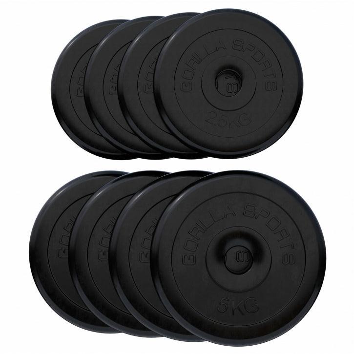 Disco de Pesas de Goma 1 - 25 kg - Gorilla Sports ES