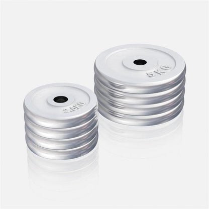 Disco de Pesas de Hierro Fundido Cromado 0,5 - 30 kg - Gorilla Sports ES