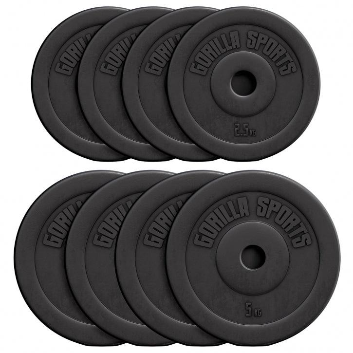 Disco de Pesas de Plástico 1,25 - 15 kg - Gorilla Sports ES