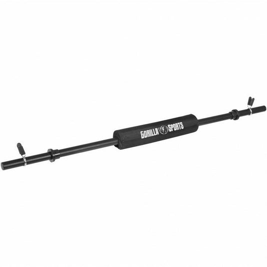 Barra de Pesas 130 cm con Protección para el Cuello - Gorilla Sports ES