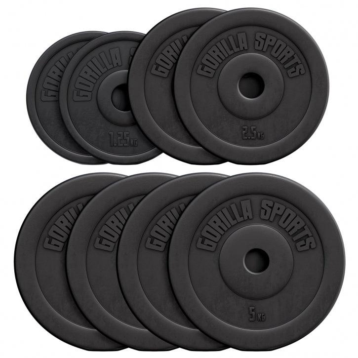 Disco de Pesas de Plástico 1,25 - 15 kg - Gorilla Sports ES