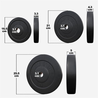 Disco de Pesas de Plástico 1,25 - 15 kg - Gorilla Sports ES