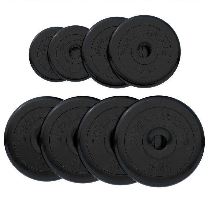 Disco de Pesas de Goma 1 - 25 kg - Gorilla Sports ES