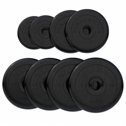 Disco de Pesas de Goma 1 - 25 kg - Gorilla Sports ES