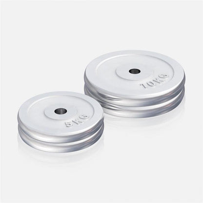Disco de Pesas de Hierro Fundido Cromado 0,5 - 30 kg - Gorilla Sports ES