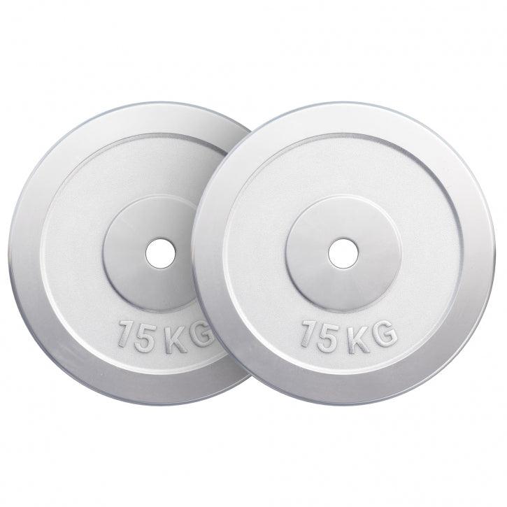 Disco de Pesas de Hierro Fundido Cromado 0,5 - 30 kg - Gorilla Sports ES
