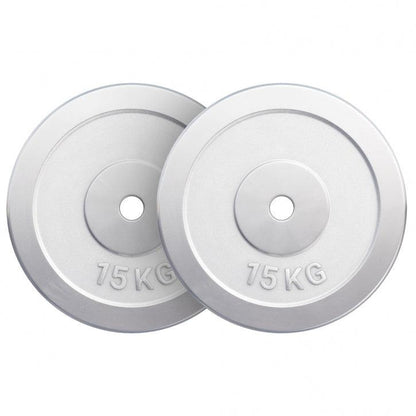 Disco de Pesas de Hierro Fundido Cromado 0,5 - 30 kg - Gorilla Sports ES