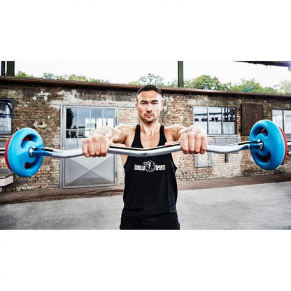 Set de Barra de Pesas + Mancuernas + Barra de Curl Z - Gorilla Sports ES