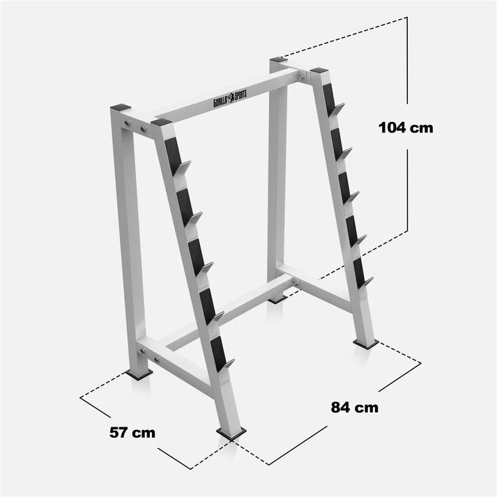 Soporte para Barras y Discos de Pesas con 5 estantes