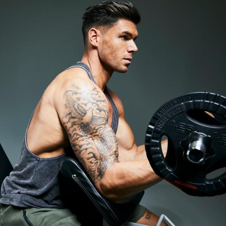 Banco de Musculación con Curl Predicador Ajustable - Gorilla Sports ES