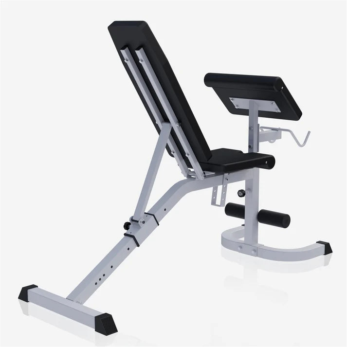 Banco de Musculación con Curl Predicador Ajustable