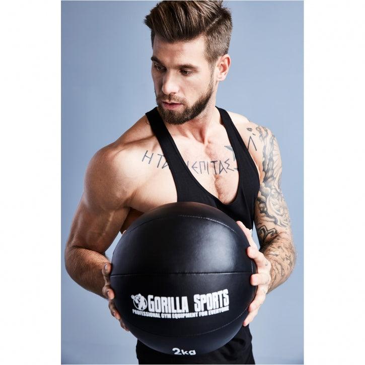 Balón Medicinal de Cuero 1 - 10 kg - Gorilla Sports ES