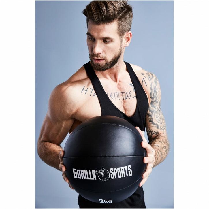 Balón Medicinal de Cuero 1 - 10 kg - Gorilla Sports ES