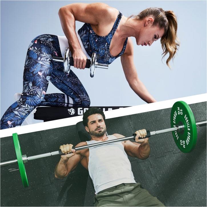 Empuñaduras de Silicona para Barras de Pesas - Gorilla Sports ES