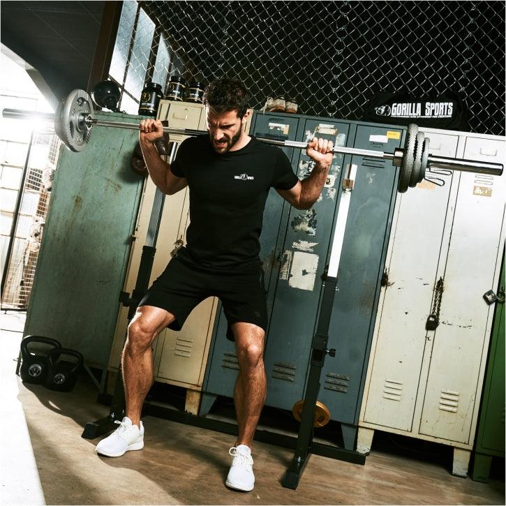 Soporte de Barra Ajustable para Sentadillas - Gorilla Sports ES
