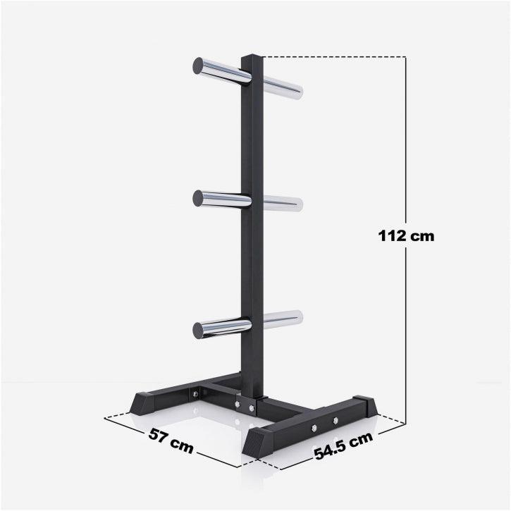 Soporte para Discos de Pesas Olímpicos con 6 postes - Gorilla Sports ES