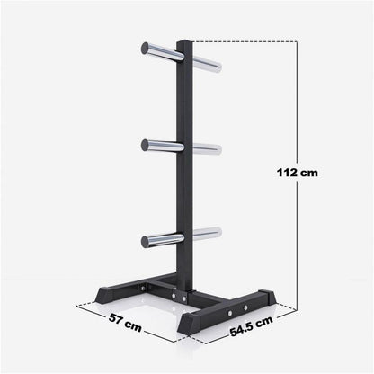 Soporte para Discos de Pesas Olímpicos con 6 postes - Gorilla Sports ES