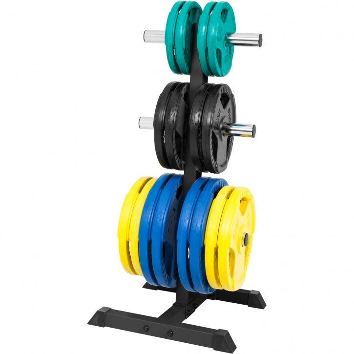 Soporte para Discos de Pesas Olímpicos con 6 postes - Gorilla Sports ES