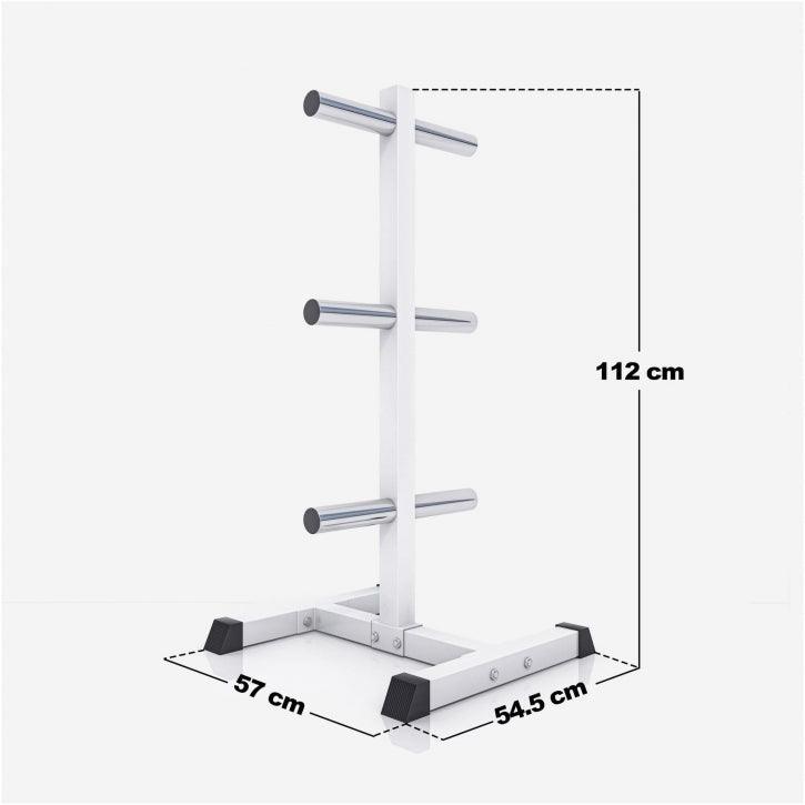 Soporte para Discos de Pesas Olímpicos con 6 postes - Gorilla Sports ES