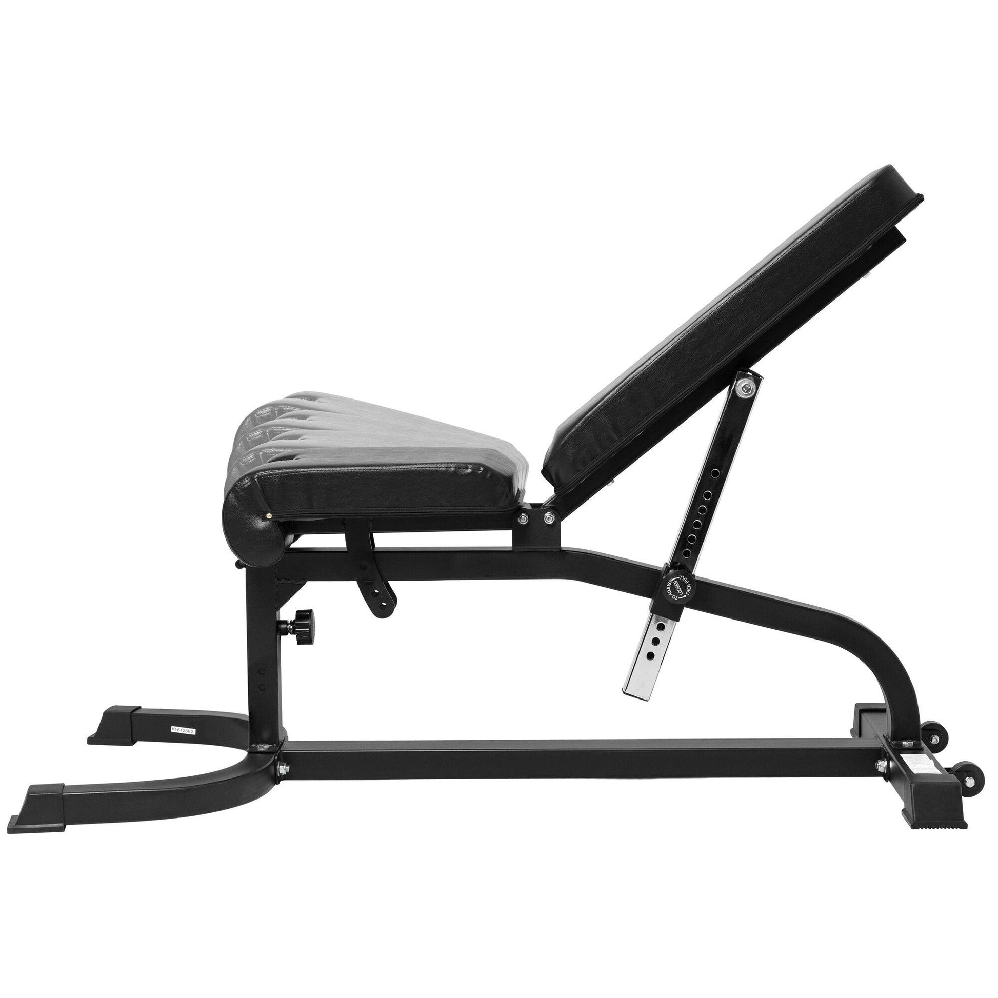 Banco de Musculación Inclinado con Extensión de Piernas y Curl Predicador - Gorilla Sports ES