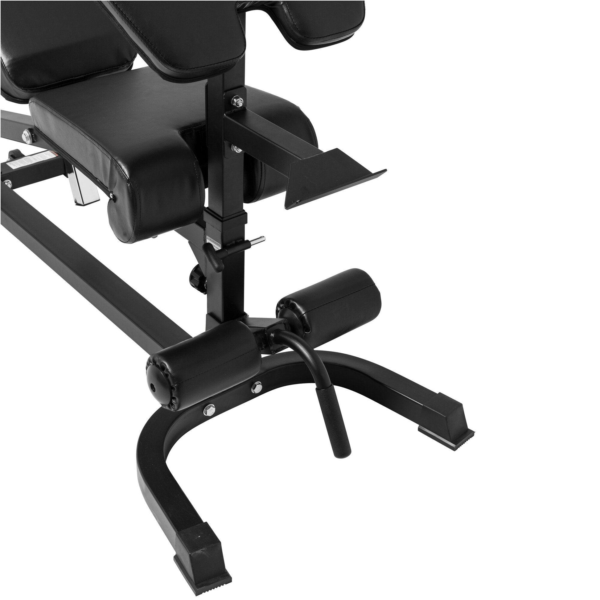 Banco de Musculación Inclinado con Extensión de Piernas y Curl Predicador - Gorilla Sports ES