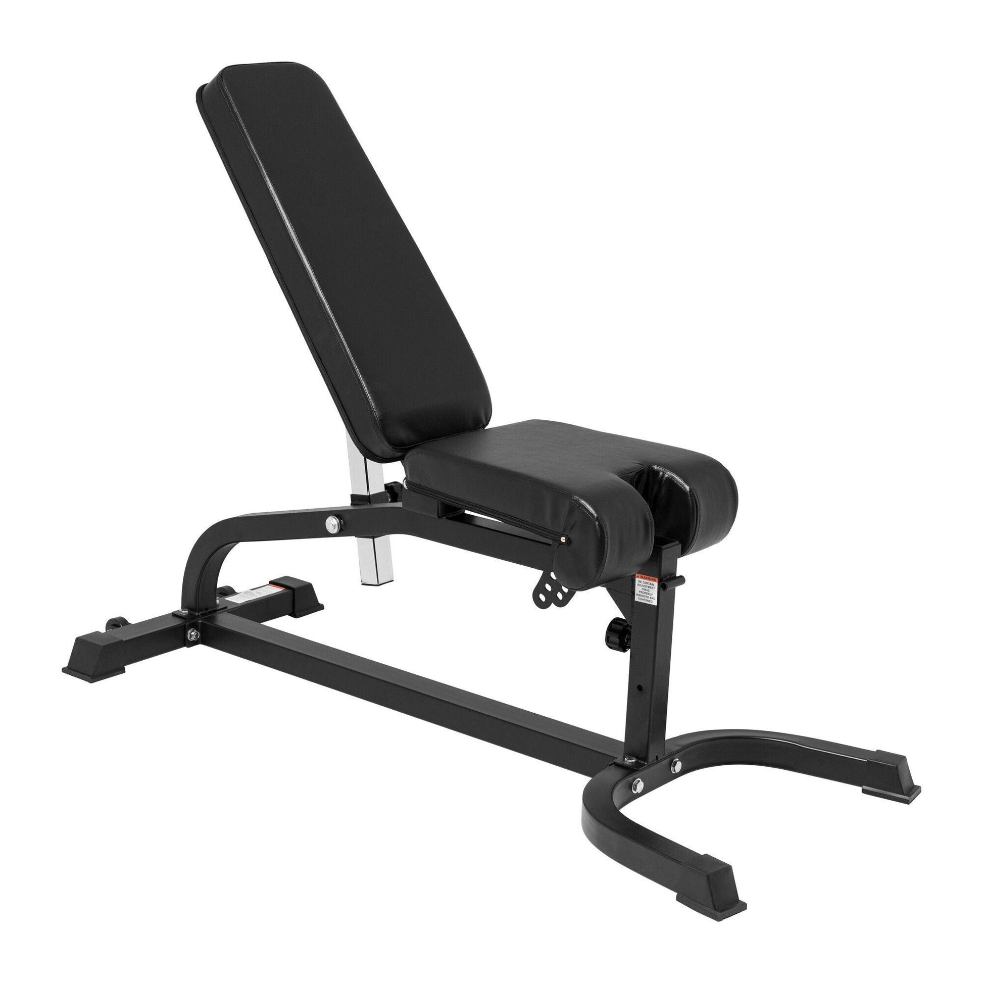 Banco de Musculación Inclinado con Extensión de Piernas y Curl Predicador - Gorilla Sports ES