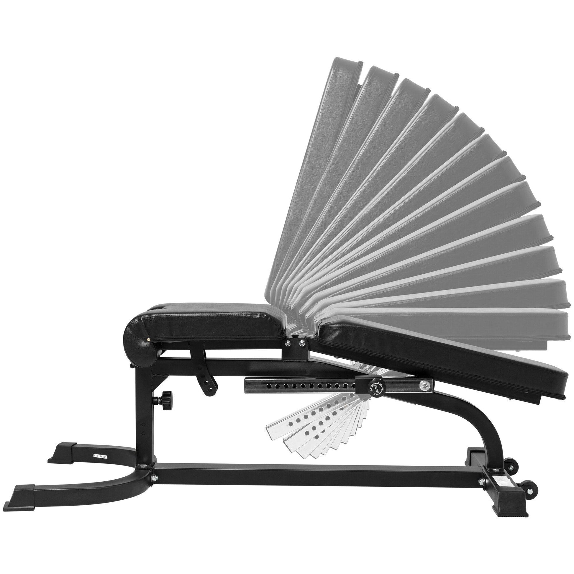 Banco de Musculación Inclinado con Extensión de Piernas y Curl Predicador - Gorilla Sports ES