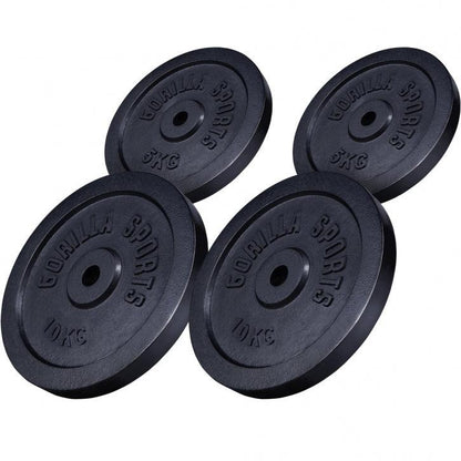 Disco de Pesas de Hierro Fundido 0,5 - 30 kg - Gorilla Sports ES