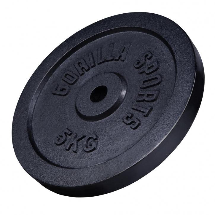Disco de Pesas de Hierro Fundido 0,5 - 30 kg - Gorilla Sports ES