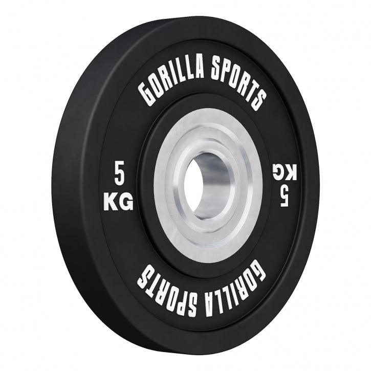 Disco de Pesas Olímpico con Revesitmiento de Goma 5 - 25 kg - Gorilla Sports ES